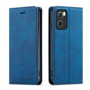 QLTYPRI OPPO Reno7 A ケース 手帳型 OPG04ケース A201OPケース高級PUレザー 皮革 TPU バンパー カード収納 スタンド機能 内蔵マグネット 耐衝撃 耐摩擦 上品 全面保護 人気 おしゃれ 財布型 カバー オッポ リノ7a 対応 - ブルー