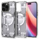 17年社歴の技術力Spigen iPhone 16 Pro ケース MagSafe対応 クリア ストラップホール 米軍MIL規格 ウルトラ・ハイブリッド・マグフィット ACS08136 (ゼロ・ワン・ホワイト)
