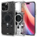 Spigen iPhone 16 Pro ケース MagSafe対応 クリア ストラップホール 米軍MIL規格 ウルトラ・ハイブリッド・マグフィット ACS08792 (ネオ・ワン)