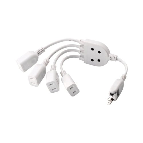 Other - エレコム 電源タップ 0.2m ACアダプタ用電源延長コード 4個口 スイングプラグ ホワイト T-ADR4WH