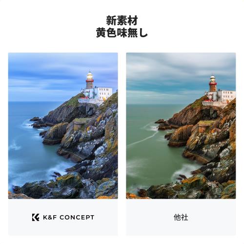 KF Concept 49mm TRUE COLOR ND2-ND400 可変NDフィルター 黄色被り解消可能 減光量...
