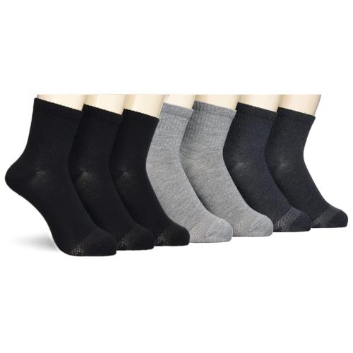 [オカモト] MAENI(マエニ) 靴下 メンズ ソックス 3足組/7足組 集中消臭 吸水速乾 スポーツ カジュアル スクール スニーカー メンズ O281-(140-141) ブラック 3足、チャコール2足、グレー2足 26.0-28.0 cm