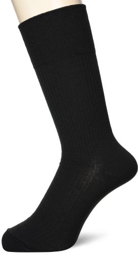 オカモト 24時間におわない SUPER SOX(スーパーソックス) リブ柄 クルー丈 靴下 消臭 495900