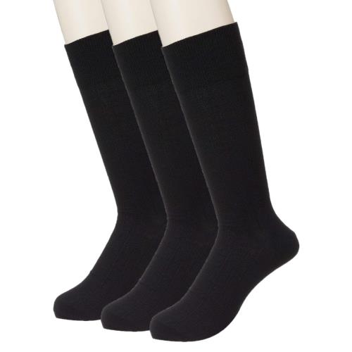 [オカモト] 24時間におわない SUPER SOX(スーパーソックス) ストライプ柄 クルーソックス メンズ 23.0-25.0cm 3足組(4)