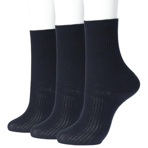 [オカモト] 上履き専用 スクールソックス 3足組 消臭 学校 子供 靴下 サポート設計 210470 ユニセック..