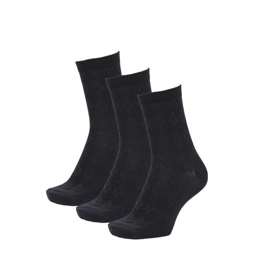 [オカモト] 24時間におわない SUPER SOX(スーパーソックス) 3足組 柄 18cm丈 靴下 ソックス ビジネスソックス 消臭 におわない つま先かかと補強 メンズ