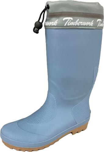 [オカモト] 猛暑対策に! 約-8℃接触冷感ブーツ 作業靴 長靴 接触冷感裏布・インソール 中部温度上昇抑制 超軽量 高耐滑 メンズ CRI-1400 ライトブルー 25.5~26.0 cm