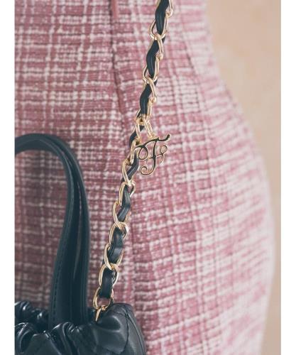 [メゾン ド フルール] アパレル キルティング巾着バッグ レディース ブラック