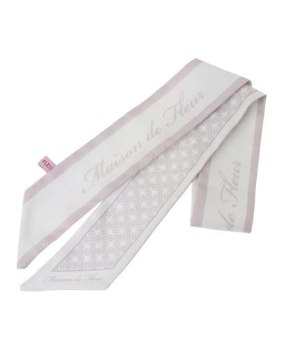 [メゾン ド フルール] アパレル FLUERモノグラム柄スカーフ レディース ピンクベージュ(4)