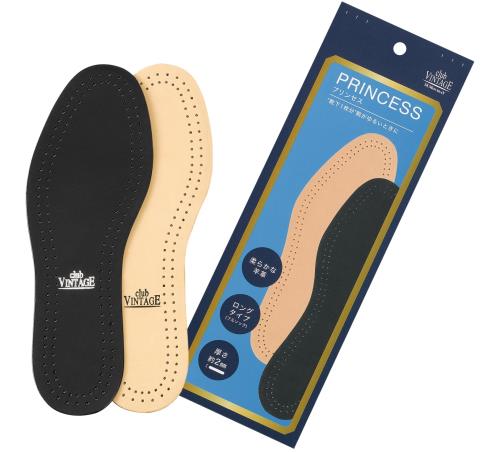 [M.モゥブレィ] 天然レザー ビジネスシューズ インソール 天然皮革の中敷き シープレザー プリンセス ロング レディス 吸汗 レザー 疲れない ベージュ レディース S(22.0~22.5cm)