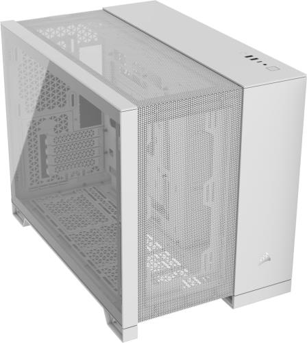 CORSAIR 2500D AIRFLOW Micro ATX Dual Chamber PCケース ホワイト CC-9011264-WW