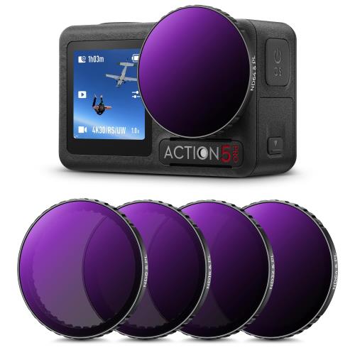 KF Concept Osmo Action 5Pro/4/3 2in1ե륿å(ND8PL+ND16PL+ND32PL+ND64...