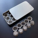 パイプスクリーン 約15mm ステンレス鋼製 20点セット カップスクリーン メッシュボウルスクリーン パイプ網 スクリーン網 収納ケース付き