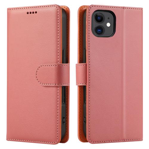 乐天商城 - J.DL直営店 iPhone 11 ケース手帳型 11手帳 スマホケース 手帳型 携帯カバー PUレザー 耐衝撃 耐摩擦 全面保護 カード収納 スタンド機能 手触りが良い 人気 上質 6.1インチ対応（ピンク）