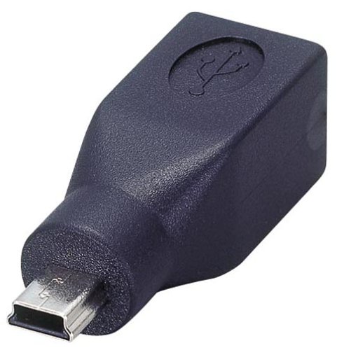 2004年モデルELECOM USB変換アダプタ USB(B)メス - USB(ミニB)オス AD-USBBFTM5M