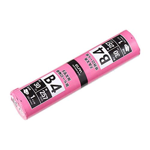 エルパ (ELPA) FAXロール紙 コピー用紙 B4 1インチ 30m×257mm FXR1030N-B41P