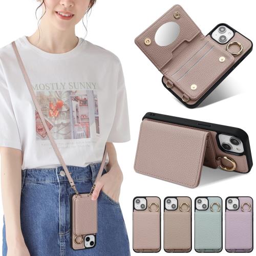 Sences iPhone 11 スマホケース iPhone 11 ケース 手帳型 ショルダー アイフォン 11 スマホケース 手帳型 カード収納 iPhone 11 携帯ケース 手帳型 肩掛け 斜めかけ ストラップ付き 落下防止 アイフォン 11 ケース カード入れ 背面収納 あいふぉん 11 携帯ケース 手帳 お財布