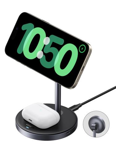 UGREEN MagFlow Qi2 磻쥹Ŵ 2 in 1 magsafeб 15W® 2ƱŲǽ ޥ ...