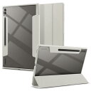 Spigen Galaxy Tab S10 Ultra ケース S9 Ultra, S8 Ultra 対応 背面 クリア 透明 米軍MIL資格 スリム スタンド 耐衝撃 傷防止 カメラ保護 オートスリープ ウルトラ・ハイブリッド・プロ ACS08796 (グレー)