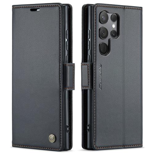 QLTYPRI Samsung Galaxy S23 Ultra ケース 手帳型 SC-52D/SCG20 ケース 上質PUレザー 財布型 スマホケース ギャラクシー S23 Ultra ケース 手帳型 携帯カバー カード収納 スマグネット式 タンド機能付き 耐衝撃 全面保護 軽量薄型 着脱しやすい ワイヤレス充電対応 Samsung G