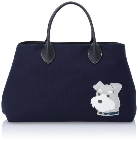 [キタムラ] わんちゃん ハンドバッグ P-0685 レディース ダークブルー（ミニチュアシュナウザー） [紺] 10102