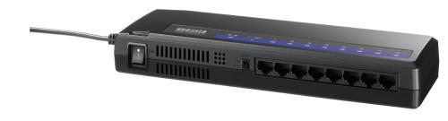I-O DATA EEE技術採用 1000BASE-T対応 タップ型スイッチングハブ8ポート ブラック ETG-ESH08DBK(2)