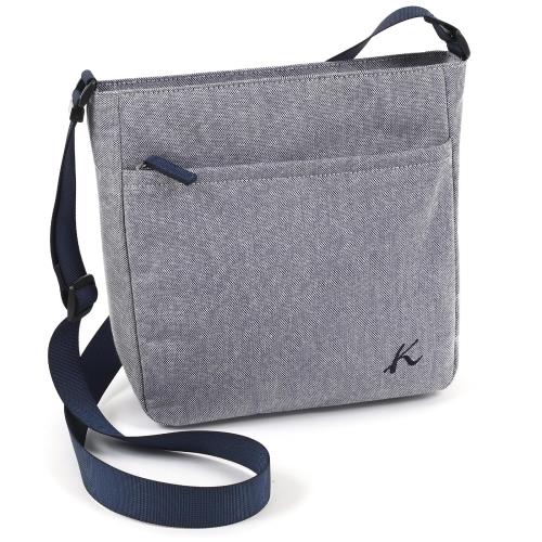 [キタムラ] シャンブレー生地 斜め掛けショルダーバッグ R-0781 レディース ダークブルー [紺] 10101