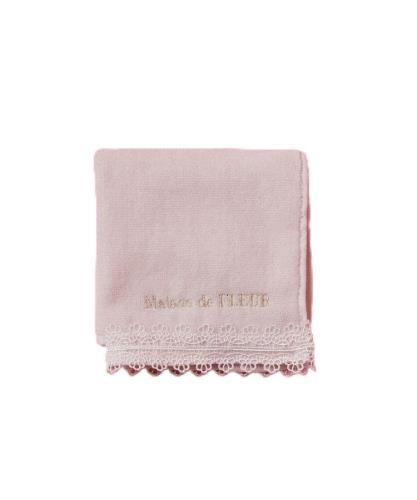 [メゾン ド フルール] ハンカチタオル アンダーレースタオルハンカチ レディース ライトピンク