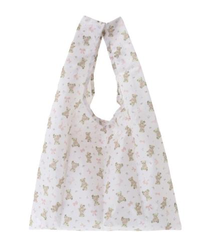 [メゾン ド フルール] エコバッグ ベアリボンプリントエコバッグ レディース アイボリー