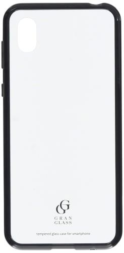 エレコム AQUOS sense2 ケース SH-01L SHV43 SH-08M GRAN GLASS 高硬度9H 透明度の高いガラスを採用し 本体をより美しく PM-SH01LHVCG1BK