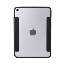 エレコム iPad 第11世代 A16 11インチ (2025) 10.9インチ 第10世代 (2022) ケース 2アングルスタンド 軽量 オートスリープ/オートウェイク ソフトレザー 背面クリア フレームカラー ブラック TB-A24RWVFCBK