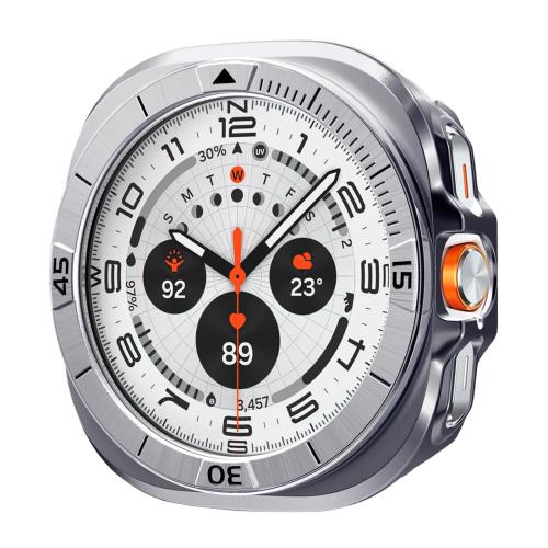 [Spigen] Galaxy Watch Ultra 47mm対応ケース ベゼルスタイル クラシックなデザイン デバイス保護 傷防止 ギャラクシーウォッチウルトラ用 ベゼル・チューン・プロ（シルバー）