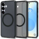 18年社歴の技術力Spigen Galaxy S25 ケース Magfit対応 半透明 黄変防止 ストラップホール 米軍MIL規格 ウルトラ・ハイブリッド・マグフィット ACS09005 (フロスト・ブラック)