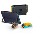 Spigen Switch2対応ケース ジョイコン脱着可能 カバー キックスタンド対応 保護力 耐衝撃 ツートンカラー ナノポップ ACS09076(ブルーベリーネイビー)