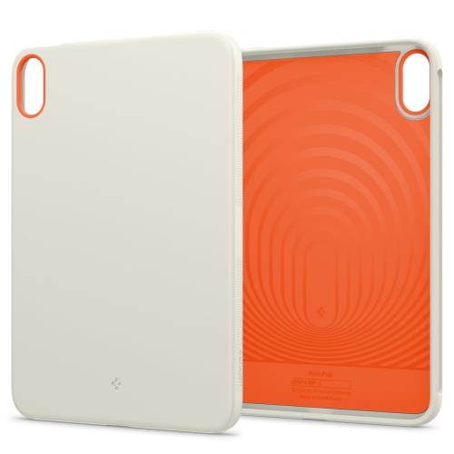 Spigen iPad mini 7（A17 Pro, 2024年, 第7世代）／ iPad mini 6（2021年, 第6世代）対応ケース Apple Pencil付着可能 耐衝撃 スリム タブレットカバー ‐ ナノポップ ACS09232（オレンジ ベージュ）