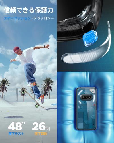 Spigen Nothing phone 3a ケース クリア 米軍MIL規格取得 2重構造 ウルトラ・ハイ...