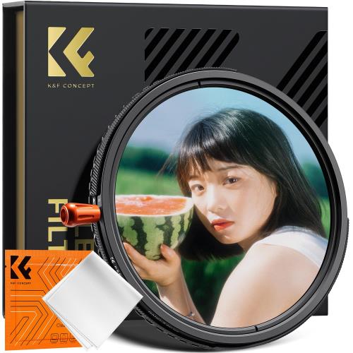 KF Concept 72mm ND2-32CPL1/4ブラックミスト 3in1 1枚3役 多機能フィルター 減光効果+偏光効果+ソフト効果 可変NDフィルター PLフィルター ソフトフィルター 防水防汚キズ防止 28層ナノコーティング 動画/ポートレートに最適 （Nano-Xcel）