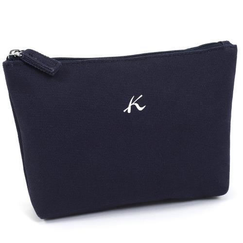 [キタムラ] キャンバス地 ポーチ BN0004 ダークブルー [紺] 10101