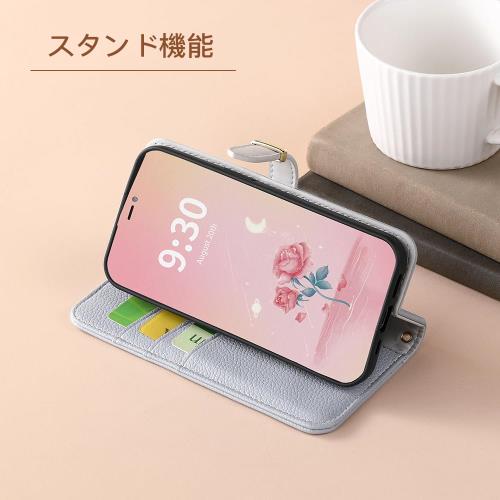 MAGICASE FOR AQUOS wish4 ケース 手帳型 wish4 sh-52e ケース 女性 かわいい カード収納 横置き機能 ウィッシュ4 可愛い 人気 スマホ携帯カバー wish4 肌触り良い ストラップ付き 落ち着いた色 カードケース 男女兼用 着脱しやすい 高級PUレザー（6.6対応)