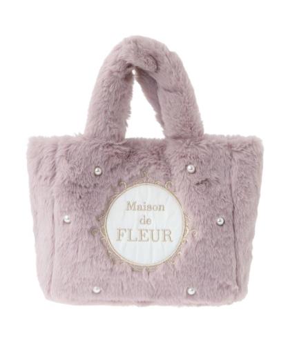 [メゾン ド フルール] アパレル ファー2Wayトートバッグ レディース ラベンダー