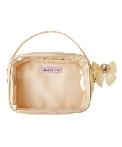 [メゾン ド フルール] ポーチ・巾着 ECクリアポーチM レディース イエロー
