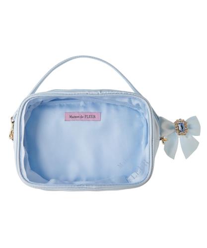 [メゾン ド フルール] ポーチ・巾着 ECクリアポーチM レディース ライトブルー