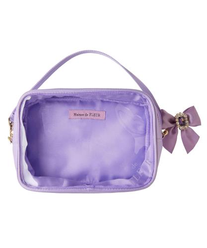 [メゾン ド フルール] ポーチ・巾着 ECクリアポーチM レディース ラベンダー