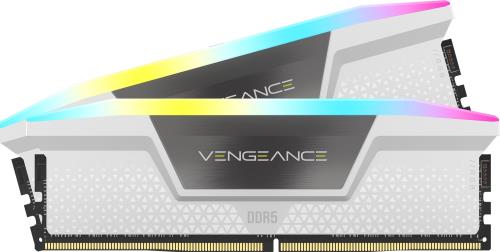 CORSAIR DDR5-6000MHz デスクトップPC用メモリ VENGEANCE RGB DDR5シリーズ AMD EXPO Intel XMPメモリキット 32GB ホワイト [16GB×2枚] CMH32GX5M2E6000Z36W