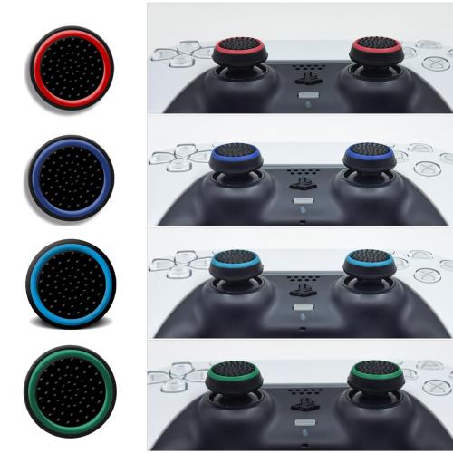 ZHI-NYLLDJS フリーク PS5対応 PS4対応 コントローラー スティック カバー コントローラー アシストリング 収納ケース付き（フリーク2個/スティック カバー12個/スティック保護リング4個）ブラック (18個)セット