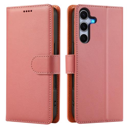 乐天商城 - J.DL直営店 Galaxy S25ケース 手帳型 S25 手帳 SC-51F / SCG31 用 おしゃれ ギャラクシーs25 ケース 手帳型 携帯カバー 高級PUレザー 耐衝撃 耐摩擦 全面保護 カード収納 スタンド機能 手触りが良い 人気 上質（ピンク）