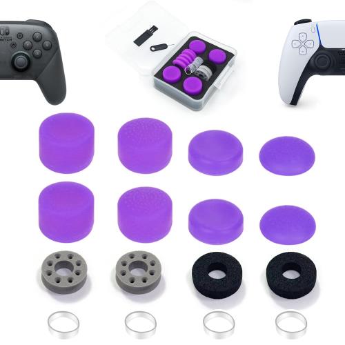 ZHI-NYLLDJS フリーク PS5/4 Switch プロ コントローラーに対応 フリーク コントローラー スティック カバー アシストリング 収納ケース...