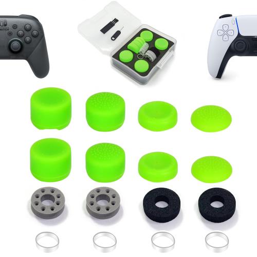 ZHI-NYLLDJS フリーク PS5/4 Switch プロ コントローラーに対応 フリーク コントローラー スティック カバー アシストリング 収納ケース...