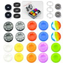 ZHI-NYLLDJS PS5/4対応 Xbox対応 Switch プロ コントローラーに対応 スティック カバー コントローラー スティック保護リング アシス...