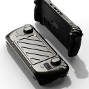 Skull Co.SteamDeck専用保護ケース+フロントパネルセット 滑りやキズ防止 耐衝撃 スタンドなし直立デザイン 「黒」(2)